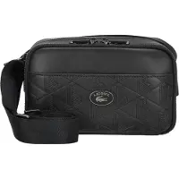Lacoste Monogramm - Umhängetasche 24 cm (black)