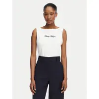 Tommy Hilfiger Top Classic WW0WW50947 Weiß Regular Fit 122