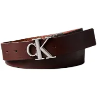 Calvin Klein Ck Buckle Tumbled 35mm Belt Chestnut Brown/cognac/antique Größe: 90 | Gürtel Outlet | Herren | Braun