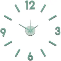 MPM -Quality Wanduhr 600 mm Kunststoff Grün leises Sweep-Uhrwerk