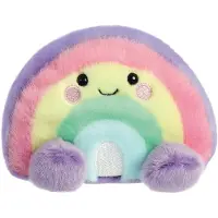 PALM PALS , 33577, Palm Pals Vivi Regenbogen 13cm, Plüschtier, Mehrfarbig, Pink, Lila, Gelb