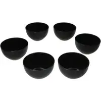 MamboCat 6er Set Panther Schale 14,2cm matt schwarz aus Steingut – AS.BW.F.01898