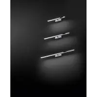 Perenz LED-Wandleuchte der Serie 8040 aus poliertem Chrom, 12 W, einstellbare Farbtemperatur 3000 K/4000 K/6000 K, 300° verstellbarer Diffusor -