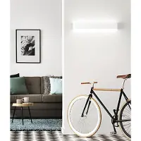 Perenz Weiße LED-Wandleuchte aus Aluminium, modernes und elegantes Design, 20 W, 1800 lm, 3000 K, Schutzart IP20, 61 cm -
