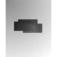 Perenz 36W 2880LM 3000K LED-Wandleuchte, Serie 6750, Schwarzes Aluminium, Modernes und geometrisches Design für die Innenbeleuchtung -