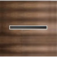 Perenz WALLY LED-Wandleuchte aus Aluminium 22W 3000K 100 cm Schwarz
