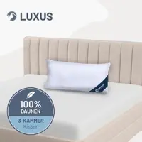 Casimum 3-Kammer-Daunenkissen »LUXUS« – 100% Daunen (Außen), Größe: 40x80