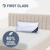 Casimum Gänsedaunenkissen »FIRST CLASS« – 60% Gänsedaunen, 40% Gänsefedern, Größe: 40x80