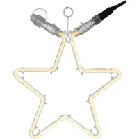 Star Trading 491-83-1, Leichte Dekorationsfigur, Weiß, IP44, Stern, 120 Glühbirne(n), LED
