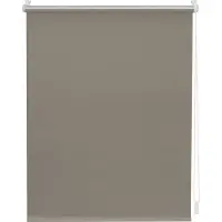 Lichtblick Thermo-Rollo Verdunkelung ohne Bohren Klemmbar, Anschraubbar Taupe B60 x H220 cm