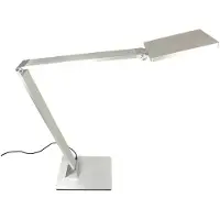 Dapo Leuchten LED Tischleuchte Tekin silber Touch-Dimm-Schalter Schreibtischleuchte