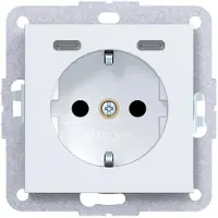 Hager SCHUKO-Steckdose A.x / C.x, 2x USB-C 20W, lichtweiß matt, 1 Stk.