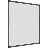 Windhager Insektenschutz teleskopierbares Fliegengitterfenster Flexi Fit, Spannrahmen-Fenster, Teleskopfenster ohne Sägen, 100 x 120 cm, anthrazit, 04304