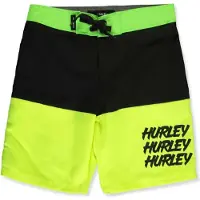 Hurley 3 Peat Badeshorts Schwarz 20 Years Junge Schwarz 20 Years