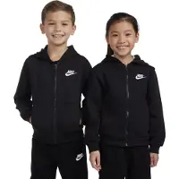 Nike Kapuzensweatjacke "NKN N NSW CLUB FLEECE LBR FZ" mit Kapuze, Langarm-Design, unifarben, angeraute Sweatware