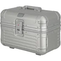 Travelite Beautycase "NEXT Kosmetikkoffer Aluminium" Kosmetikkoffer mit herausnehmbarem Inlay und TSA-Schloss