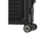 Travelite Next 2.0 Aluminium 4 Wiel Trolley S with Frontpocket black matt