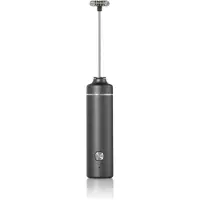 AdHoc Elektrischer Milch- / Saucenschäumer Moro, dark grey, inkl. Lithium Akku, Kunststoff/Edelstahl, D 3,2 cm, H 20,8 cm