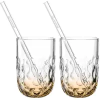 Leonardo Latte Macchiato Glas Gocce Caramel Macchiato 390 ml (2er Set)