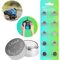 Ideoon 10er-Spar-Set LR44 AG13 Alkaline Knopfzellen 1,5V Batterien, 145 mAh hohe Kapazität, langlebige Uhrenbatterien für Spielzeug und Taschenrechner