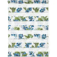 Lichtblick Doppelrollo blickdicht ohne Bohren Klemmbar, Anschraubbar Blau Grün 80 cm x 150 cm (B x L)