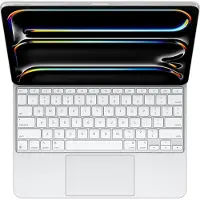 Apple Magic Keyboard für 13" iPad Pro (M4) - Englisch (USA) - Weiß, QWERTY, US Englisch, Trackpad, Scherenschalter, 1 mm,