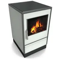 Glutos Küchenofen | HHS 03 G | 6,5 kW | mit Scheibe | Glaskeramikkochfeld