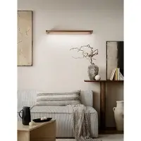 Perenz Slim - 24W LED-Wandleuchte, CCT 2700K-4000K, L.79,2 cm, Einstellbar, 1920 lm, IP20 - - Metallic Brown