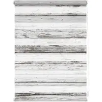 Lichtblick Doppelrollo blickdicht ohne Bohren Klemmbar, Anschraubbar Weiß Grau 70 cm x 150 cm (B x L)