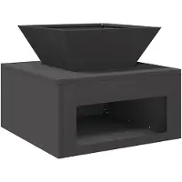 vidaXL Feuerstelle Schwarz 50 x 50 x 40 cm Stahl