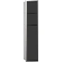 Emco WC-Modul 150 ASIS Unterputz, 809 x 168 mm chrom/schwarz