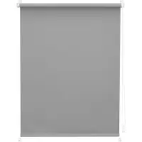 Lichtblick Rollo Verdunkelung ohne Bohren Klemmbar, Anschraubbar Grau 120 cm x 150 cm (B x L)