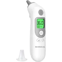 IEA Medical Ohrthermometer mit Schutzkappen 1 St Fieberthermometer