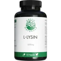 Heilpflanzenwohl GmbH Green Naturals L-Lysin 1200 mg Hochdosiert Vegan 120 ST