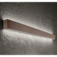 Perenz Moderne LED-Wandleuchte aus metallbraunem Aluminium, 30 W, 3000 K, schlankes und elegantes Design für den Innenbereich -