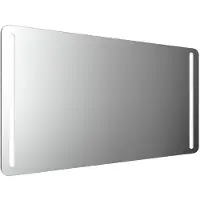 Emco MI 290 LED-Lichtspiegel mit abgerundeten Ecken und zwei Lichtstreifen links und rechts, Memory-Funktion, Höhe 800mm, 449829021