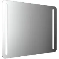 Emco MI 290 LED-Lichtspiegel mit abgerundeten Ecken und zwei Lichtstreifen links und rechts, Memory-Funktion, Höhe 800mm, 449829009
