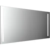 Emco MI 270 LED-Lichtspiegel mit zwei Lichtausschnitten links und rechts, Waschtischbeleuchtung, Heizfolie, Höhe 800mm, 449827024