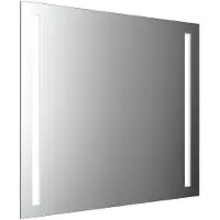 Emco MI 270 LED-Lichtspiegel mit zwei Lichtausschnitten links und rechts, Waschtischbeleuchtung, Heizfolie, Höhe 800mm, 449827008