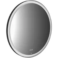 Emco round black Lichtspiegel, Durchmesser 600mm, mit LED-Beleuchtung, schwarz, 441324806