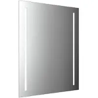 Emco MI 120 LED-Lichtspiegel mit 2 horizontalen Lichtausschnitten, Höhe 800mm, 449812001