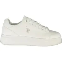 U.s. polo assn. Eleganter weißer Herrensportschuh mit Keilabsatz und Komfortfußbett