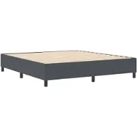 vidaXL Plattformbettgestell Dunkelgrau 180 x 200 cm Cordstoff