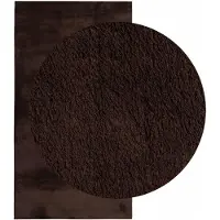 vidaXL Teppich mit mittlerem Flor weich und waschbar HUARTE Braun