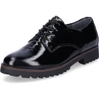 Waldlaufer Damen Schnürschuh schwarz Lack 5