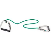 Thera-band Widerstandstrainer Bodytrainer Tubing mit festen Griffen Grün | Schwer, OneSize