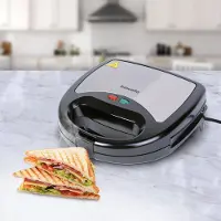 HomeShopXL Bewello - 3-in-1 Sandwichmaker – Toaster, Waffeleisen und Kontaktgrill – 800W – Austauschbare Platten [BW1024]