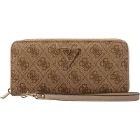 GUESS SWSG7459146 LAUREL II SLG LARGE ZIP AROUND Woman Portmonnaies latte logo