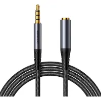 JOYROOM Stereo-Audiokabel AUX 3,5 mm Miniklinke (männlich) – Miniklinke (weiblich) 1,2 m schwarz (SY