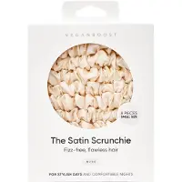 Vegan Boost Satin Scrunchies Nude Klein - 8 Stück